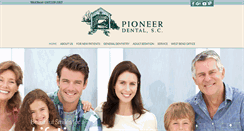 Desktop Screenshot of pioneerdental.net